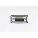 Norcomp 15 Way Right Angle 2.74 mm Pitch Surface D-Sub Connector with 4-40 Board Lock Male SDF-R15-113L461