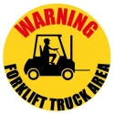 RS PRO Vinyl Hazard & Warning Label Forklift Truck English Vinyl Material Multi-Color 136-6407