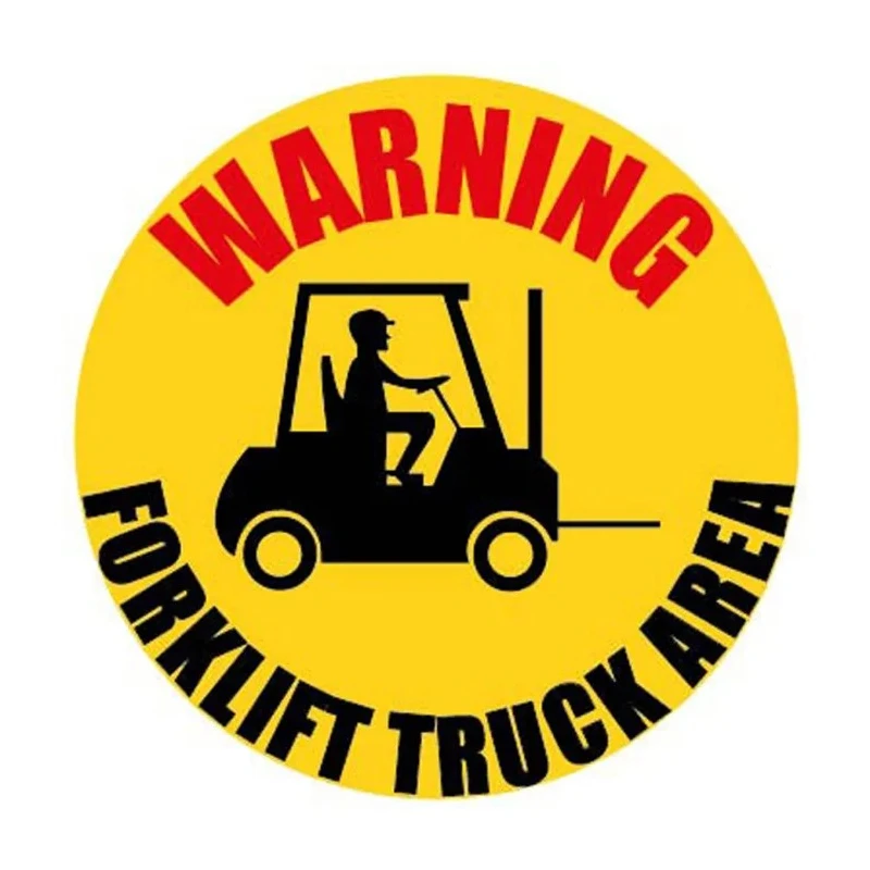 RS PRO Vinyl Hazard & Warning Label Forklift Truck English Vinyl Material Multi-Color 136-6407