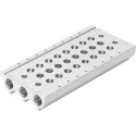 Festo Manifold Base 10 Station G Port Size 1/4 in Aluminium Alloy VABM-L1-14S-G14-10