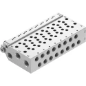 Festo VABM Series 8 Station G Manifold Base for Use with VUVG-B Series Sub-Base Valves Aluminium Alloy VABM-L1-10HW-G18-8-GR