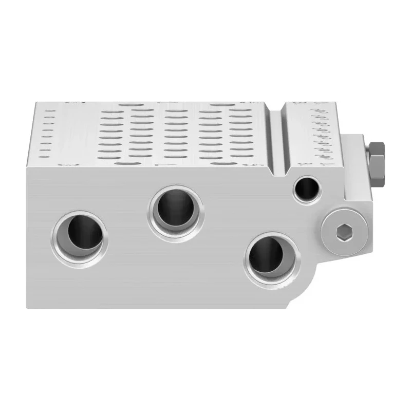 Festo VABM Series 8 Station G Manifold Base for Use with VUVG-B Series Sub-Base Valves Aluminium Alloy VABM-L1-10HW-G18-8-GR