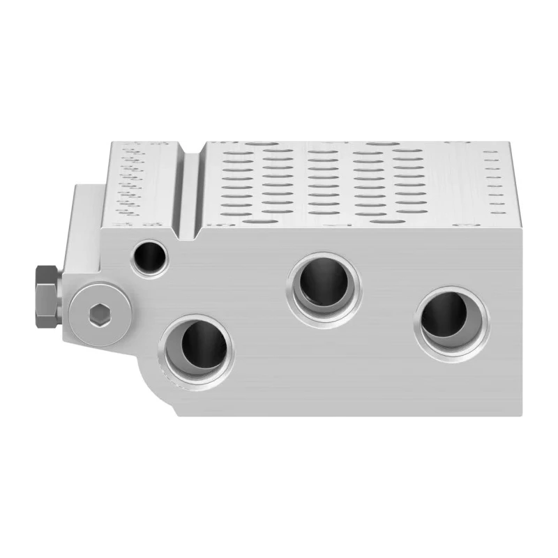 Festo VABM Series 8 Station G Manifold Base for Use with VUVG-B Series Sub-Base Valves Aluminium Alloy VABM-L1-10HW-G18-8-GR