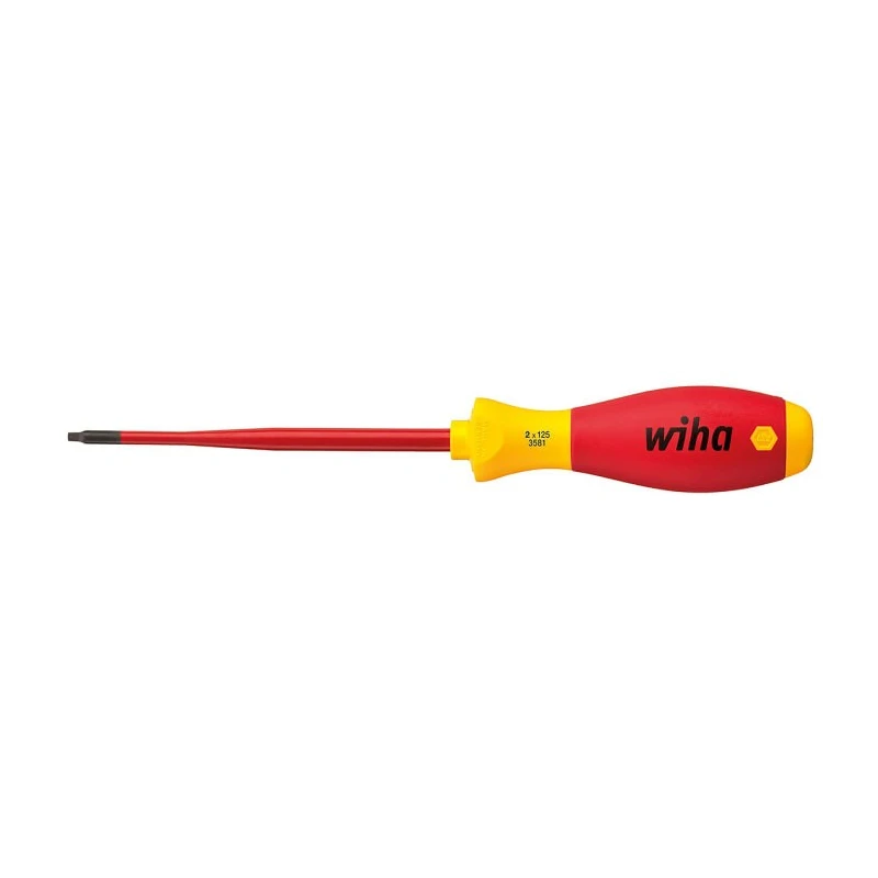 Wiha Insulated Screwdriver, 2 Tip, 125 mm Blade, VDE/1000V Approved, 243mm Overall 35505
