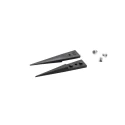ideal-tek 40mm Carbon Fibre Plastic Straight Pointed Very Fine ESD Safe Tweezer Tips A2CF