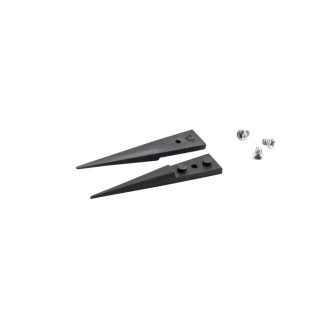 ideal-tek 40mm Carbon Fibre Plastic Straight Pointed Very Fine ESD Safe Tweezer Tips A2CF