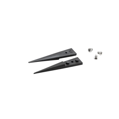 ideal-tek 40mm Carbon Fibre Plastic Straight Pointed Very Fine ESD Safe Tweezer Tips A2CF