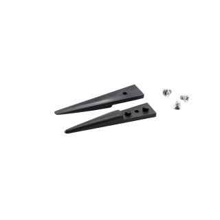 ideal-tek Polyetheretherketone (PEEK) 40mm Strong Straight Thick Bevel ESD Safe Tweezer Tips A249CP