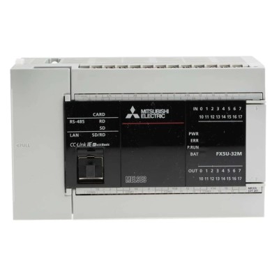 RS PRO MELSEC iQ-F Series PLC CPU 16-Input Analogue Input 16 Outputs Analogue Output -32MR/DS FX5U