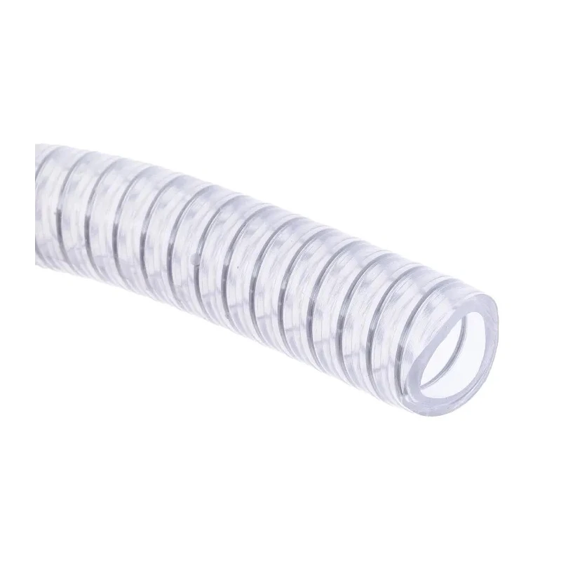 Contitech RS PRO Polyvinyl Chloride Reinforced Flexible Tubing, Clear, 19 mm ID, 26 mm OD, 10 m Length, 7.5 Bar 136-9497