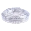 Contitech RS PRO Polyvinyl Chloride Reinforced Flexible Tubing, Clear, 19 mm ID, 26 mm OD, 10 m Length, 7.5 Bar 136-9497