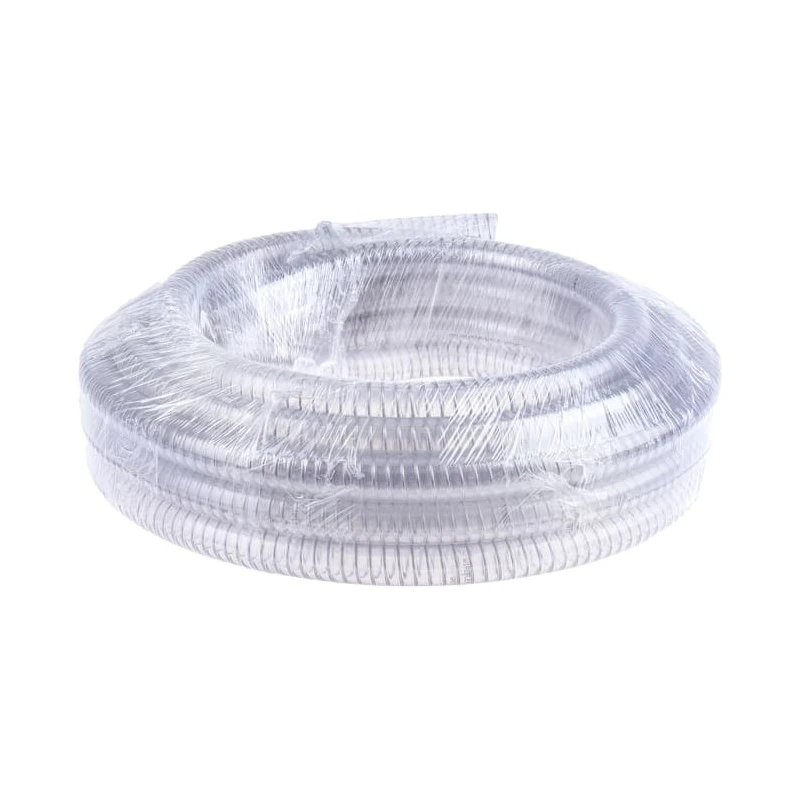 Contitech RS PRO Polyvinyl Chloride Reinforced Flexible Tubing, Clear, 19 mm ID, 26 mm OD, 10 m Length, 7.5 Bar 136-9497