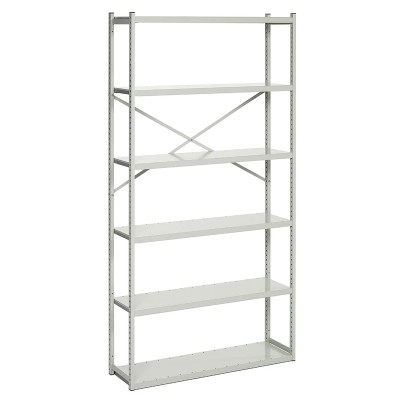 Treston Grey 6 Shelf Steel Shelving Unit 2 m Height x 1 m Width x 400 mm Depth 1000 kg Load C31449003P
