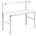 Treston ESD Workbench with Adjustable Height, Laminate Shelf, 300kg Max Load, 1.55m x 1.8m x 700mm TPH718 ESD