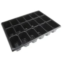 RS PRO Insert Tray for RS PRO ABS Stackable Tool Box, Black Polystyrene, 18 Compartments, Each 80mm x 50mm 136-8889