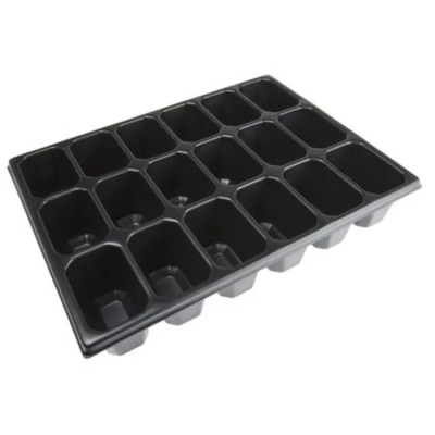 RS PRO Insert Tray for RS PRO ABS Stackable Tool Box, Black Polystyrene, 18 Compartments, Each 80mm x 50mm 136-8889