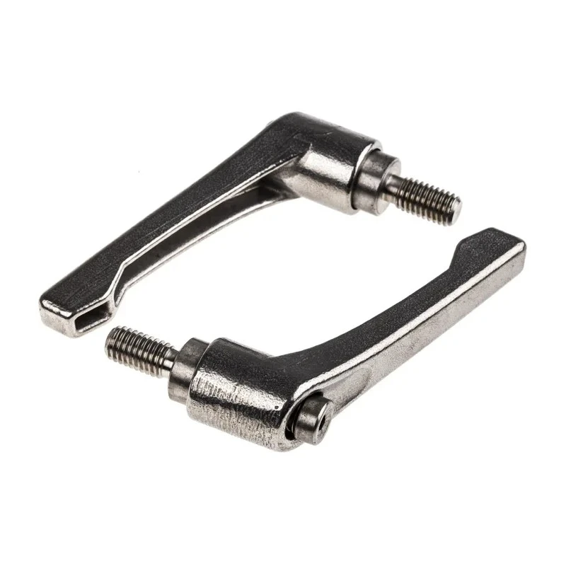 RS PRO Stainless Steel Clamping Lever M8 x 16 mm Thread, Silver Handle 144-3607