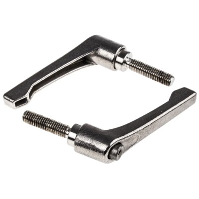 RS PRO Stainless Steel Clamping Lever M8 x 32 mm Thread Size, Male Thread, Length 65 mm 144-3610