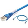 Omron Cat6a Shielded Screened Low Smoke Zero Halogen Ethernet Cable Blue 7.5 m XS6W-6LSZH8SS750CM-B