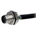 RS PRO Sensor Actuator Cable Male 12 Way Straight Connector to Unterminated Wire, 300 mm 144-7615