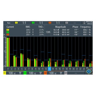 Rohde & Schwarz Harmonics Analysis Oscilloscope Software for Use with RTH Handheld Digital Oscilloscope RTH-K34