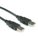 Roline IC Socket USB Cable Male USB Type A to Male USB Type A, USB 2.0, Black, 4.5m 11.02.8945-100