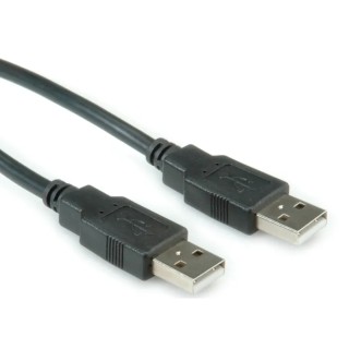 Roline IC Socket USB Cable Male USB Type A to Male USB Type A, USB 2.0, Black, 4.5m 11.02.8945-100