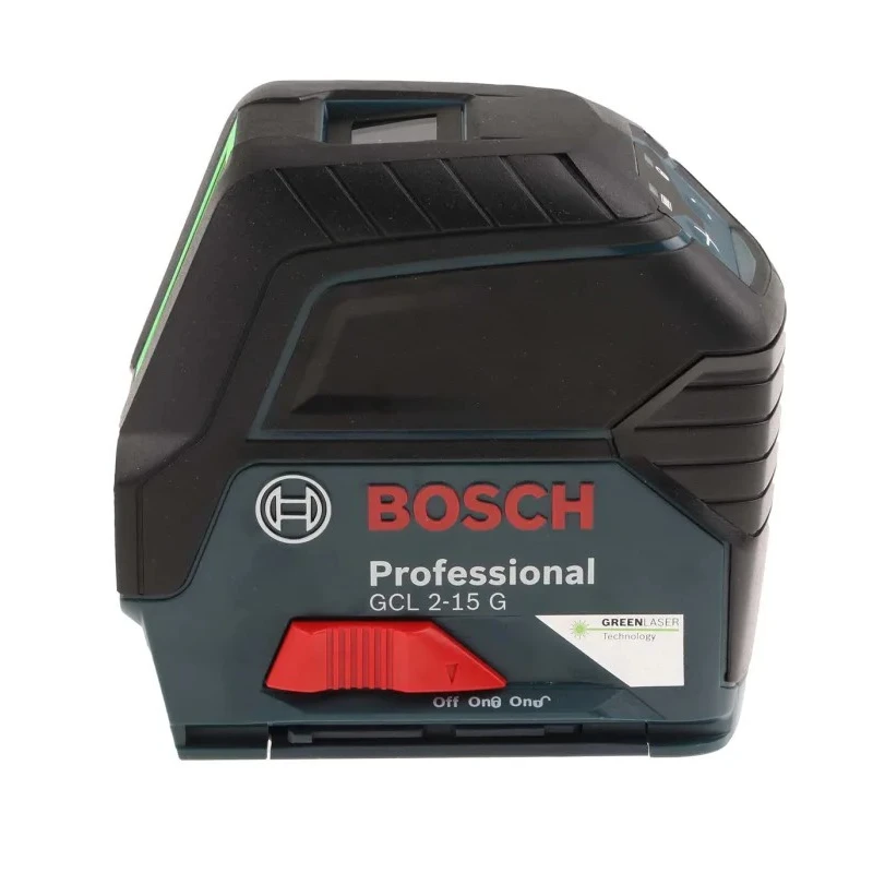 Bosch Laser Level, Green Laser Colour, Self-Levelling, 15 m Working Range, ±0.3 mm/m Accuracy, Battery Powered 0601066J00
