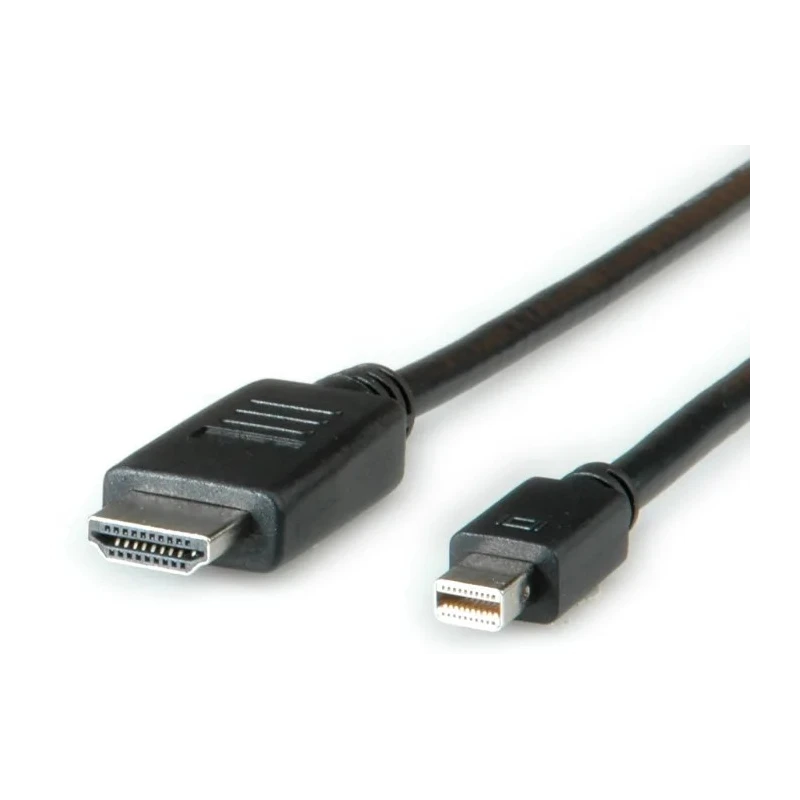 Roline Polyvinyl Chloride Male Mini DisplayPort to Male HDMI DisplayPort Cable 3m 11.04.5792-10