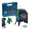 Bosch Laser Level, Green Laser Colour, Self-Levelling, 15 m Working Range, ±0.3 mm/m Accuracy, Battery Powered 0601066J00