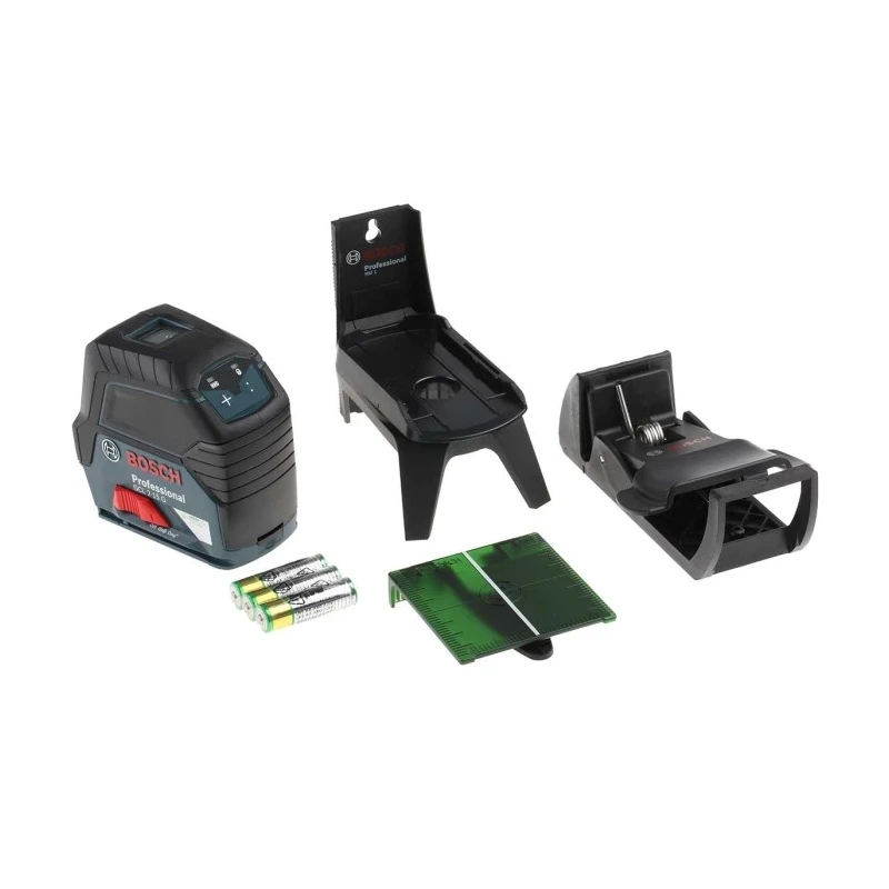 Bosch Laser Level, Green Laser Colour, Self-Levelling, 15 m Working Range, ±0.3 mm/m Accuracy, Battery Powered 0601066J00