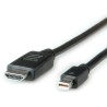 Roline Male Mini DisplayPort to Male HDMI Polyvinyl Chloride DisplayPort Cable 3m 11.04.5797-10