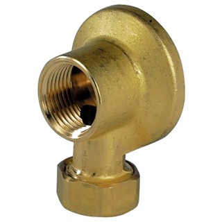 Sferaco Brass Pipe Fitting Elbow 1/2 in BSP Male Tap Adapter Female BSP 1/2 in to Male 1/2 in 1314414