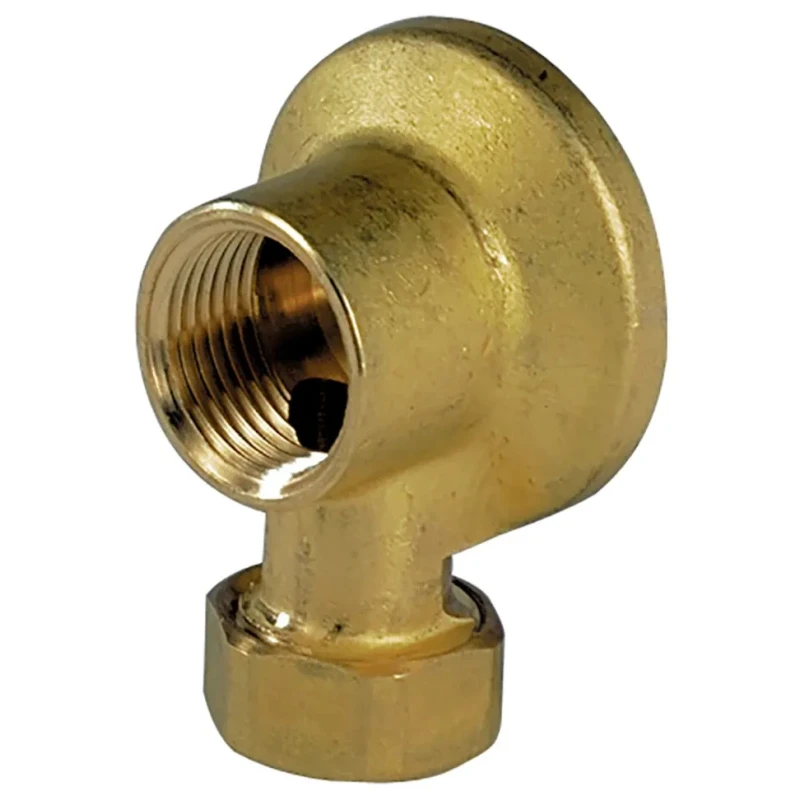 Sferaco Brass Pipe Fitting Elbow 1/2 in BSP Male Tap Adapter Female BSP 1/2 in to Male 1/2 in 1314414