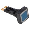 Eaton RMQ16 Series Blue Momentary Push Button Actuator, 16 mm Cutout Diameter, Square Plastic Button, IP65 RMQ16