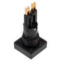 Eaton RMQ16 Series Blue Momentary Push Button Actuator, 16 mm Cutout Diameter, Square Plastic Button, IP65 RMQ16