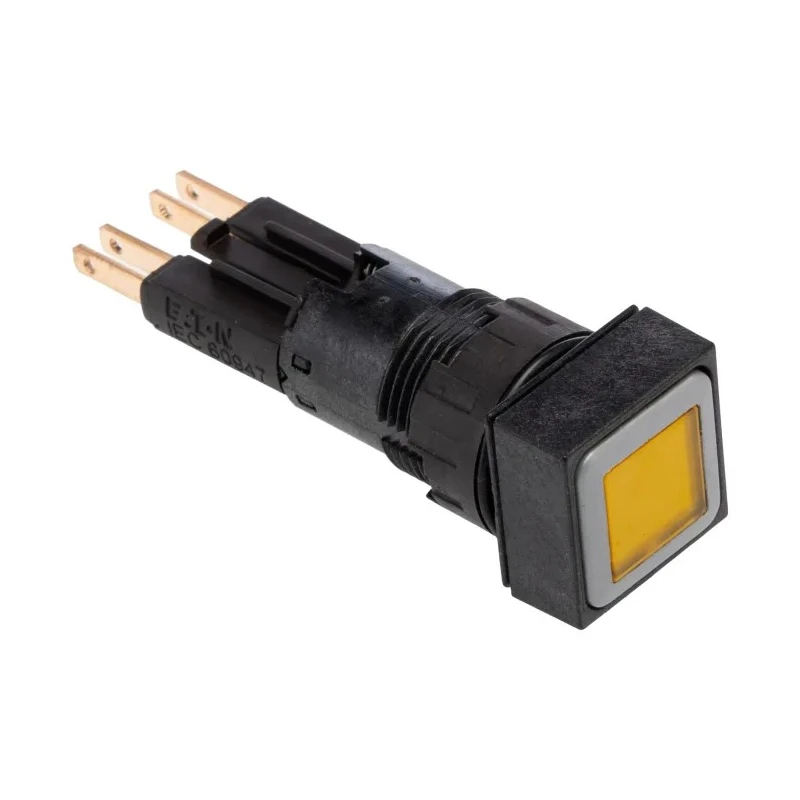 Eaton RMQ16 Series Yellow Momentary Push Button Actuator 16 mm Cutout Plastic IP65 RMQ16