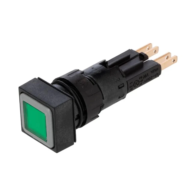 Eaton RMQ16 Series Green Momentary Push Button Switch 16 mm Cutout Diameter IP65 RMQ16