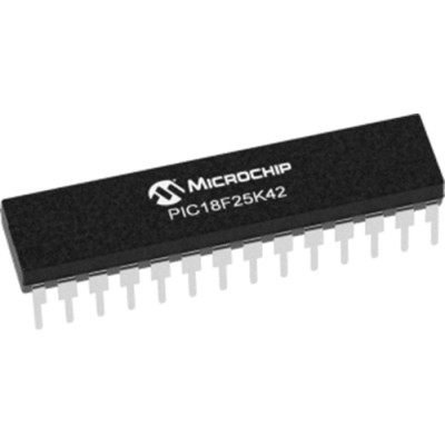 Microchip PIC18F25K42-I/SP 8 Bit CPU PIC18 Microcontroller 64 MHz 32kB FLASH 28-Pin SPDIP