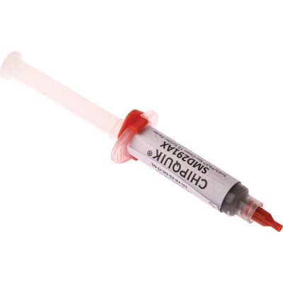 CHIPQUIK Solder Paste No Clean 63Sn/37Pb in 15 g Syringe with Plunger and Tip SMD291AX