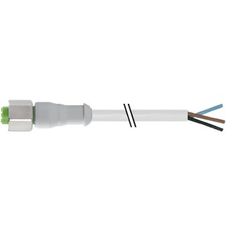 RS PRO Female 3 Way Straight to Unterminated Sensor Actuator Cable 5 m, PVC Jacket, IP65 IP67, 250V 154-7723