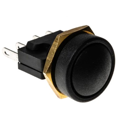 ITW Switches 49-59 Series High Current Sealed Push Button Switch Momentary Panel Mount SPDT 16 mm Cutout Clear LED 49-59121