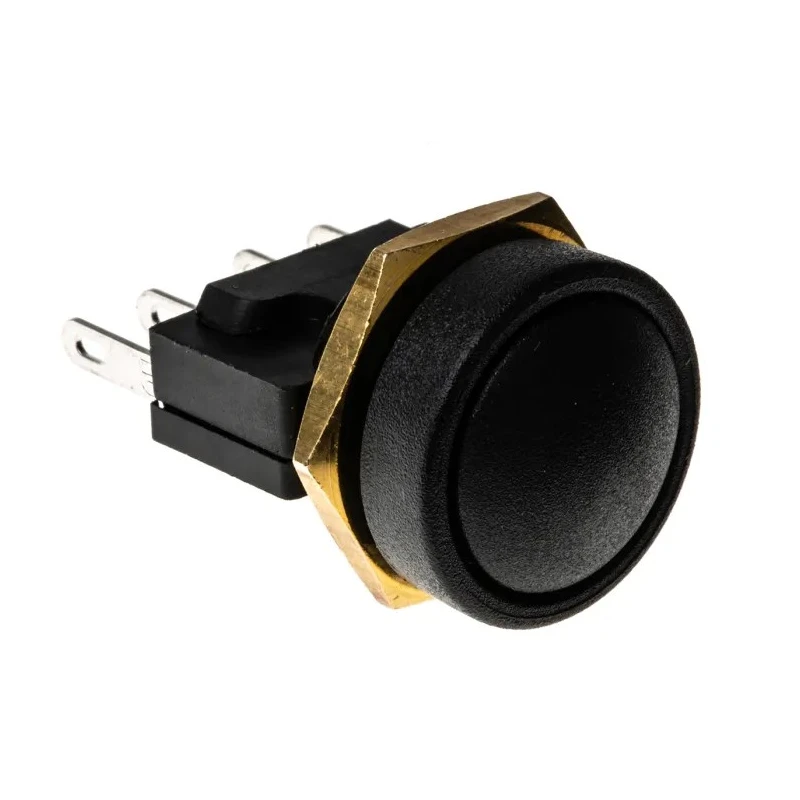 ITW Switches 49-59 Series High Current Sealed Push Button Switch Momentary Panel Mount SPDT 16 mm Cutout Clear LED 49-59121