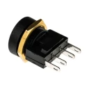 ITW Switches 49-59 Series High Current Sealed Push Button Switch Momentary Panel Mount SPDT 16 mm Cutout Clear LED 49-59121