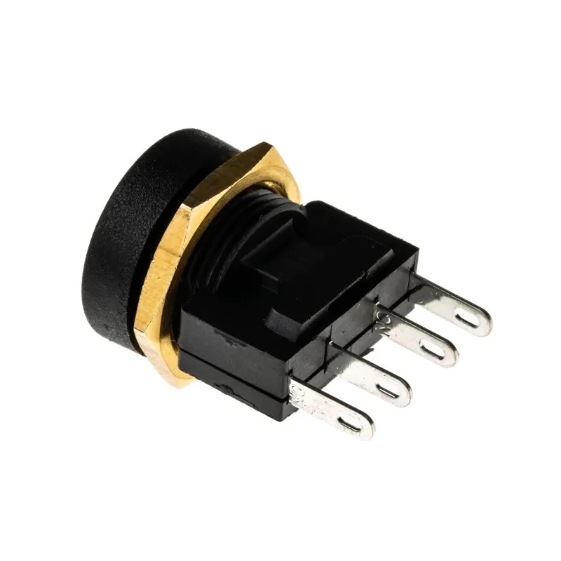 ITW Switches 49-59 Series High Current Sealed Push Button Switch Momentary Panel Mount SPDT 16 mm Cutout Clear LED 49-59121