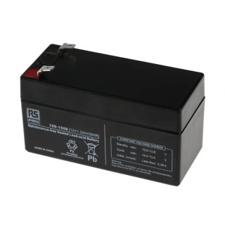 RS PRO Sealed Lead Acid Battery 12 V, 1.2 Ah, AGM Construction, Flame Resistant, 52 mm x 97 mm 150-1558