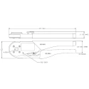 FCT from Molex Crimp Tool for FMP High Current Contacts Series 173112, Plain Handle, Overall 1731121731-FCT / 1731121731