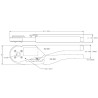 FCT from Molex Crimp Tool for FMP High Current Contacts Series 173112, Plain Handle, Overall 1731121731-FCT / 1731121731