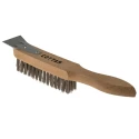 Cottam 37 mm Steel Wire Brush for Rust Removal and General Cleaning with Wood Handle 207-6548