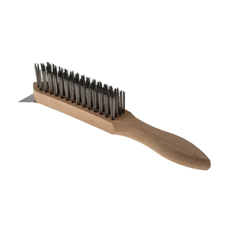 Cottam 37 mm Steel Wire Brush for Rust Removal and General Cleaning with Wood Handle 207-6548